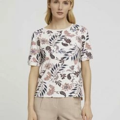 Bestes Angebot ⭐ TOM TAILOR Sweatshirt »Kurzarm Sweatshirt mit Muster« Navy floral design, White floral design 😉 -Tom Tailor Verkaufsgeschäft 00720442 1554 51fe 8033 695cb8938880