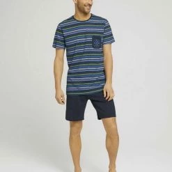 Bestpreis 🔥 TOM TAILOR Pyjama »Gestreiftes Pyjama-Set mit Shorts« 😀 -Tom Tailor Verkaufsgeschäft 00806aa1 58c5 5810 bee7 aea061524ecf