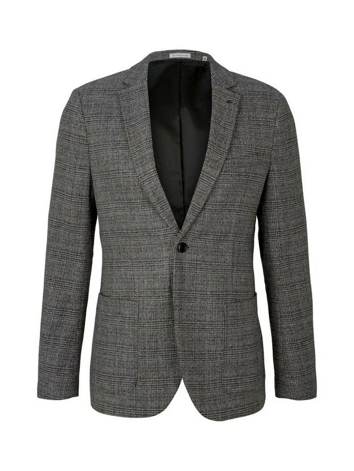 Neu 🎉 TOM TAILOR Sakko »Gemustertes Sakko in Wolloptik« Black twill structure, Grey modern woven check ✔️ 8 Neu 🎉 TOM TAILOR Sakko »Gemustertes Sakko in Wolloptik« Black twill structure, Grey modern woven check ✔️ - Image 8