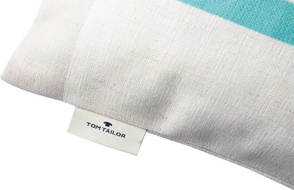 Schlussverkauf 🥰 Kissenhülle »Bricks«, TOM TAILOR (1 Stück), mit aufgesticktem Bouclé-Effektstreifen Blau-aqua-hellblau-azur, Marine-dunkelblau-bunt 🌟 4 Schlussverkauf 🥰 Kissenhülle »Bricks«, TOM TAILOR (1 Stück), mit aufgesticktem Bouclé-Effektstreifen Blau-aqua-hellblau-azur, Marine-dunkelblau-bunt 🌟 - Image 4
