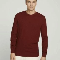 Auslauf 🔔 TOM TAILOR Strickpullover »Pullover mit Bio-Baumwolle« Black Grey Melange, Spicy chocolate melange, Knitted Navy Melange, Bleak green melange 😀 -Tom Tailor Verkaufsgeschäft 02db03d0 6350 561d 979c acc828b715b2