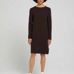 Bestes Angebot 🔥 TOM TAILOR Jerseykleid »Strickkleid mit Raglanärmeln « Oyster grey melange, Java dark brown ⌛ -Tom Tailor Verkaufsgeschäft 03014ad1 124a 5f63 8bfd 16fc8c38a194