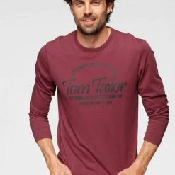 Auslauf 🛒 TOM TAILOR Langarmshirt mit Logofrontprint Sky Captain Blue, Dunkelgrau, Father's Pipe Red 🧨 -Tom Tailor Verkaufsgeschäft 039e0cf0 166b 5488 95a8 f469f84936bb