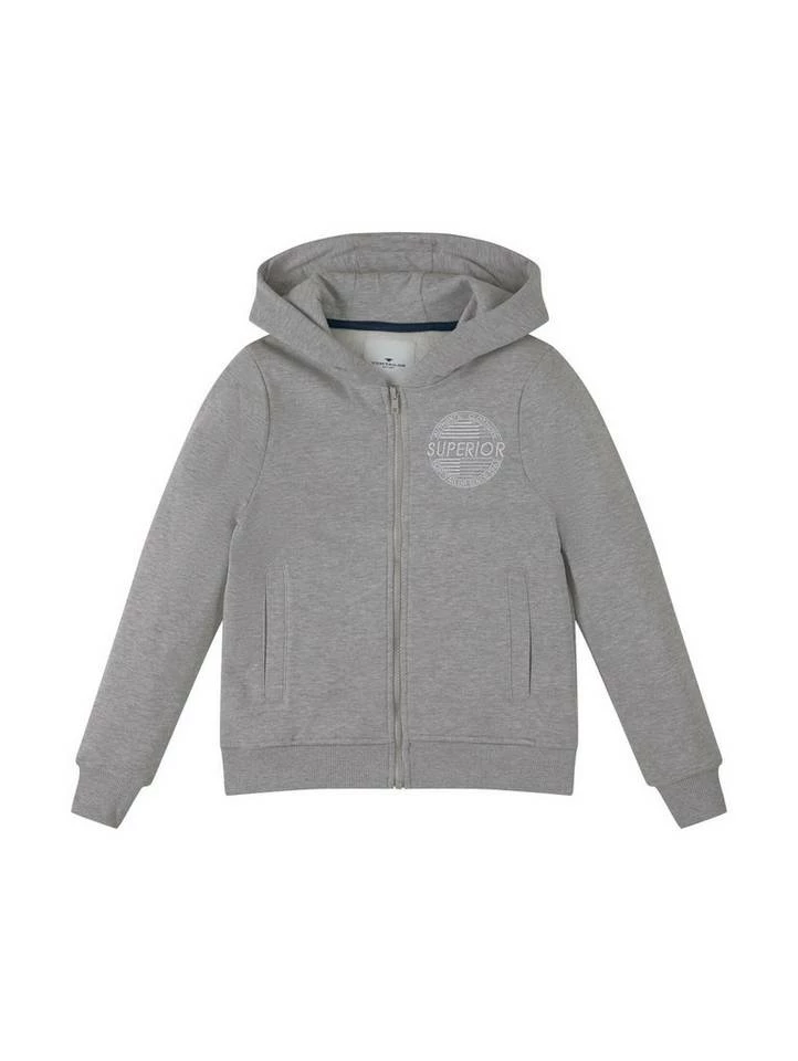 Budget ⌛ TOM TAILOR Sweatjacke »Sweatjacke mit Stickerei« 👗 Dress blue-blue, Drizzle melange-gray, Blue lolite-blue 🌟 4 Budget ⌛ TOM TAILOR Sweatjacke »Sweatjacke mit Stickerei« 👗 Dress blue-blue, Drizzle melange-gray, Blue lolite-blue 🌟 - Image 4