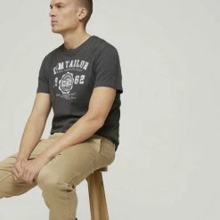 Auslauf 🧨 TOM TAILOR T-Shirt »T-Shirt mit Print im Doppelpack« Dark Blue, Tarmac Grey 🧨 -Tom Tailor Verkaufsgeschäft 04fb304e d7c8 52e4 bcd6 9dd413a930a4