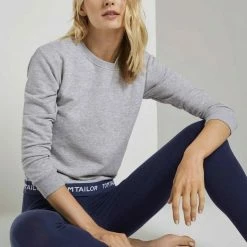 Blitzangebot 💯 TOM TAILOR Pyjamaoberteil »Pyjama Sweatshirt« ✨ -Tom Tailor Verkaufsgeschäft 0547a176 782f 573d 944e 759ba339d3cf