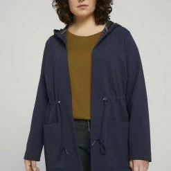 Bestpreis 👍 TOM TAILOR MY TRUE ME Sweatshirt »Plus - Sweatjacke mit Tunnelzug und Kapuze« ✔️ -Tom Tailor Verkaufsgeschäft 0587c1b5 f3a0 5a8a 8b7e e2f4e1cb5b43