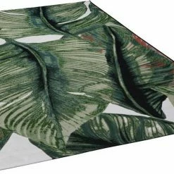 Aktion ⭐ Teppich »Garden Leaf«, TOM TAILOR, rechteckig, Höhe 3 mm, Flachgewebe, In- und Outdoor geeignet, Wohnzimmer 🔔