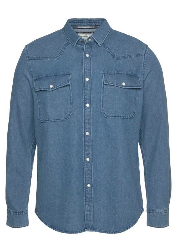 Bestes Angebot 😉 TOM TAILOR 👖 Jeanshemd mit Brusttaschen 🤩 4 Bestes Angebot 😉 TOM TAILOR 👖 Jeanshemd mit Brusttaschen 🤩 - Image 4
