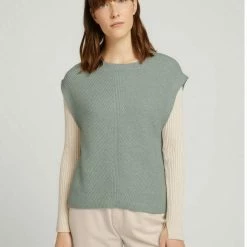 Am billigsten ⭐ TOM TAILOR Strickpullover »Pullunder mit Seitenschlitzen« Cold beige melange, Oyster grey melange, Soft greyish green melange, Deep black ✔️ -Tom Tailor Verkaufsgeschäft 074688b9 428a 5f19 b894 95b6391c9e79
