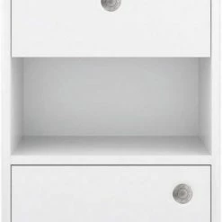 Brandneu ✨ TOM TAILOR Aktenschrank »COLOR OFFICE« mit 1 Tür & 2 Schubladen, mit Push-to-Open, Breite 40 cm Brilliant white, Grey, Rose ✔️