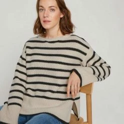 Angebote 🌟 TOM TAILOR Strickpullover »Pullover mit Streifenmuster« Navy soft beige stripe knit, Soft beige navy stripe knit 🎉 -Tom Tailor Verkaufsgeschäft 07850f36 51de 5b4d 926c 7c5e81e9ee6b
