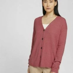 Brandneu 🛒 TOM TAILOR Strickjacke mit Knopfleiste Dark maroon red melange, Dark denim blue melange, Smooth light sand melange, French clay beige melange 😍 -Tom Tailor Verkaufsgeschäft 07b1ce08 d3a5 5526 8121 047f279bd4c4