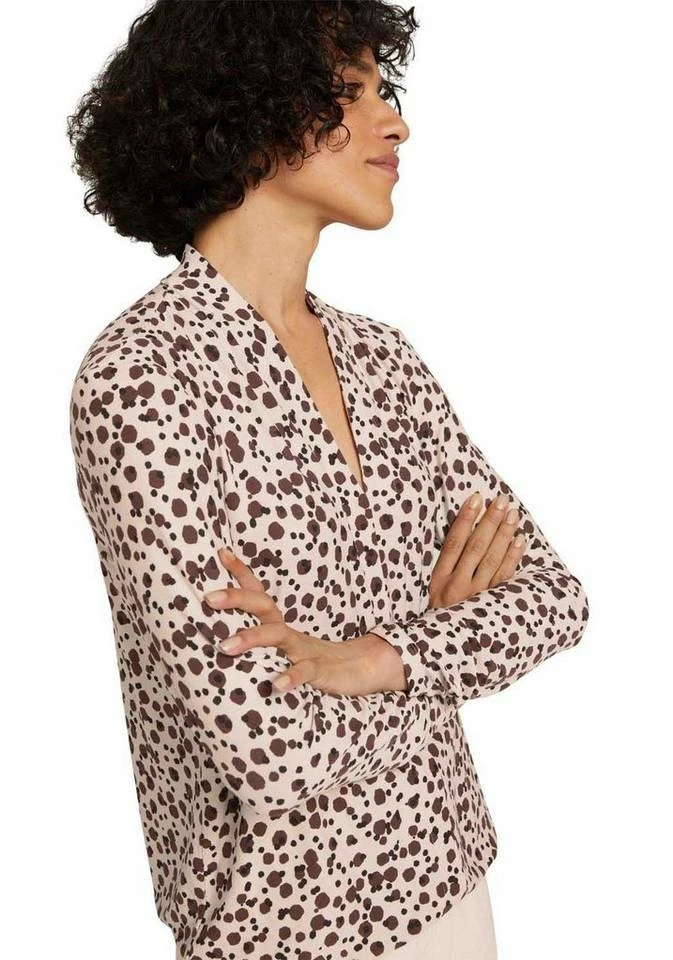 Top 10 🔔 TOM TAILOR Blusenshirt mit dekorativem Print und Knopfleiste Beige-braun-schwarz-gemustert, Schwarz-braun-wollweiß-gemustert ❤️ 6 Top 10 🔔 TOM TAILOR Blusenshirt mit dekorativem Print und Knopfleiste Beige-braun-schwarz-gemustert, Schwarz-braun-wollweiß-gemustert ❤️ - Image 6