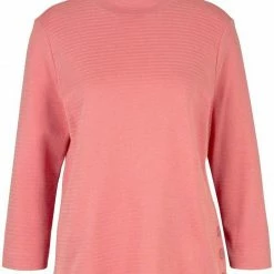 Auslauf 👍 TOM TAILOR 3/4-Arm-Shirt mit seitlicher Knopfleiste am Saum Hellpink, Dunkelrot, Dunkelblau ✨ -Tom Tailor Verkaufsgeschäft 08ec629e 0d32 5777 9cb7 70ce5689cd88