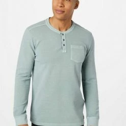 Großhandel ❤️ TOM TAILOR T-Shirt »Langarmshirt mit Brusttasche« Light ice blue, Sky Captain Blue 🛒 -Tom Tailor Verkaufsgeschäft 0aa6960d 574f 5dd4 acd6 a5a8d86f4c4a