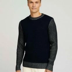 Besorgen 👏 TOM TAILOR Strickpullover »Pullover mit Rippstruktur« Beach Sand, Decadent Bordeaux, Sky Captain Blue 😉 -Tom Tailor Verkaufsgeschäft 0ab08083 7277 504f a096 f967950b7665