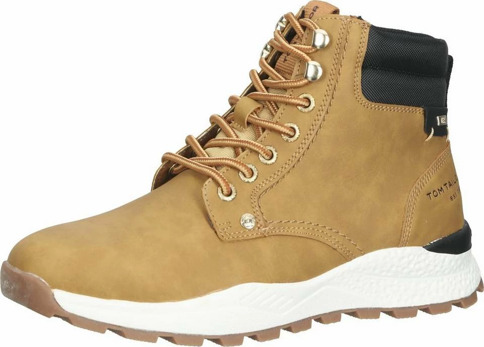 Bester Verkauf 🔔 TOM TAILOR »Lederimitat« Schnürstiefelette Camel, Black, Schwarz 🥰 1 Bester Verkauf 🔔 TOM TAILOR »Lederimitat« Schnürstiefelette Camel, Black, Schwarz 🥰