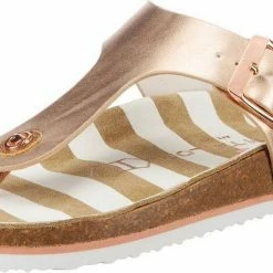 Angebote 🔥 TOM TAILOR »Zehentrenner mit Schnalle« 🩴 Sandale (1-tlg) Rose, Silver, Camel ⭐ -Tom Tailor Verkaufsgeschäft 0b634936 6120 599c 813d 1542c6291c79