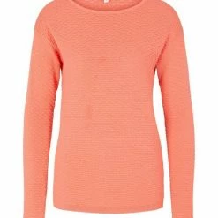 Besorgen ⭐ TOM TAILOR Strickpullover »Gemustertes Langarmshirt« Whisper White, Sky Captain Blue, Strong peach tone ✨ -Tom Tailor Verkaufsgeschäft 0b964dfd 6b21 55cc a92e 8be39fe494cf