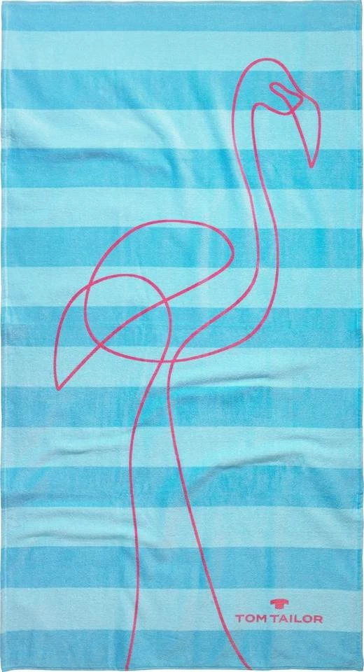 Großhandel 🛒 TOM TAILOR Strandtuch »Flamingo« (1-St), mit tollem Motiv Aqua 🥰 2 Großhandel 🛒 TOM TAILOR Strandtuch »Flamingo« (1-St), mit tollem Motiv Aqua 🥰 - Image 2