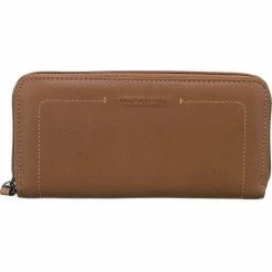 Billig ⭐ TOM TAILOR Geldbörse »Rossa Long Zip Wallet Portmonnaie« Cognac, Petrol 🌟