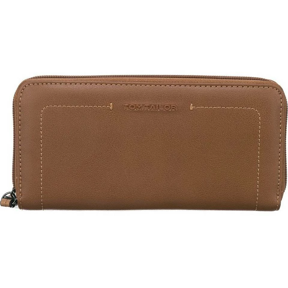 Billig ⭐ TOM TAILOR Geldbörse »Rossa Long Zip Wallet Portmonnaie« Cognac, Petrol 🌟 1 Billig ⭐ TOM TAILOR Geldbörse »Rossa Long Zip Wallet Portmonnaie« Cognac, Petrol 🌟