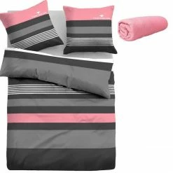 Bester Verkauf 😀 Bettwäsche »Carl«, TOM TAILOR, mit Gratis-Zugabe: Spannbettlaken Türkis-grau, Grün-grau, Taupe-beere, Rot-grau ⌛ -Tom Tailor Verkaufsgeschäft 0d9c3de7 e5e5 5788 91e8 d56ba9334ad6