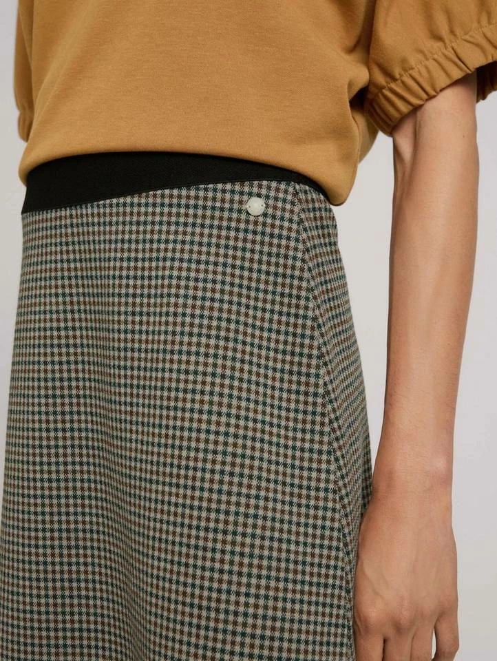 Coupon 🌟 TOM TAILOR Sommerrock »Rock mit Karomuster« Beige green small check, Black brown structure check 🎉 4 Coupon 🌟 TOM TAILOR Sommerrock »Rock mit Karomuster« Beige green small check, Black brown structure check 🎉 - Image 4