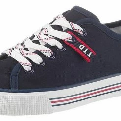 Neu 🛒 TOM TAILOR »Tom Tailor Denim Damen 1195305 👟 Sneaker Sommer« Schnürschuh Weiß, Navy 🌟 -Tom Tailor Verkaufsgeschäft 0db618cd bbed 59e5 b7f1 dfe7fff74df1