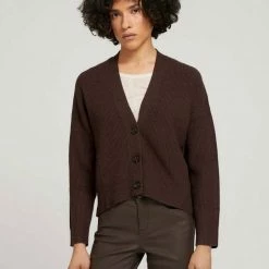 Brandneu 💯 TOM TAILOR Strickjacke »Kurzer Cardigan« Deep black, Java dark brown, Dark pine green, Cold beige melange 🥰 -Tom Tailor Verkaufsgeschäft 0e132eb9 8ba9 5a68 9b5d 3d93811d3e21