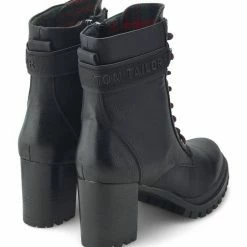 Budget 😉 TOM TAILOR »Schnürstiefelette mit Absatz« Ankleboots Cognac, Black 🎁 -Tom Tailor Verkaufsgeschäft 0e8ed46d ed36 5067 8d95 59b800db99c9