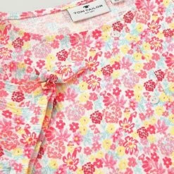 Billig 🎁 TOM TAILOR Jerseykleid »Geblümtes Jerseykleid mit Knoten-Details« 😉