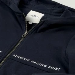 Bester Verkauf 🔥 TOM TAILOR Sweatshirt »Sweatjacke mit Textprint« Dark navy-blue, Drizzle melange-gray 😀 -Tom Tailor Verkaufsgeschäft 0fa92918 548b 5734 ba0e 119638f72e05