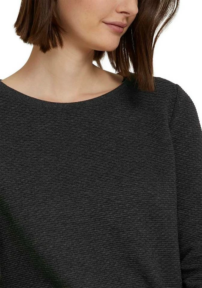 Top 10 ✨ TOM TAILOR Denim Sweatshirt im besonderen Strukturmuster Deep black, Wollweiß, Hellgrün, Sky Captain Blue ✨ 3 Top 10 ✨ TOM TAILOR Denim Sweatshirt im besonderen Strukturmuster Deep black, Wollweiß, Hellgrün, Sky Captain Blue ✨ - Image 3