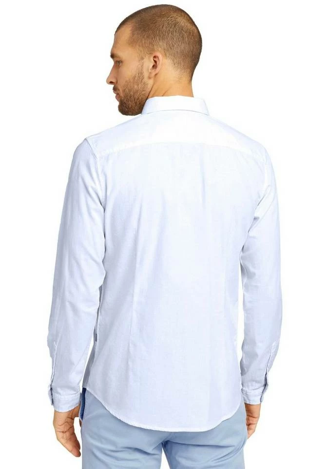 Besorgen 👏 TOM TAILOR Langarmhemd im Basic-Design Navy-altweiß, Weiß, Hellblau, Anthrazit 🛒 2 Besorgen 👏 TOM TAILOR Langarmhemd im Basic-Design Navy-altweiß, Weiß, Hellblau, Anthrazit 🛒 - Image 2