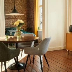 Auslauf 🛒 TOM TAILOR Esstisch »T-MODERN TABLE ROUND«, aus Mangoholz, Knopfdetail, Moderne Eleganz durch abgerundete Kante 🎉 -Tom Tailor Verkaufsgeschäft 10a85336 1cf3 5e0d bea1 0aab961a085b