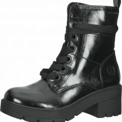 Aktion 🥰 TOM TAILOR »Lederimitat« Schnürstiefelette ⌛