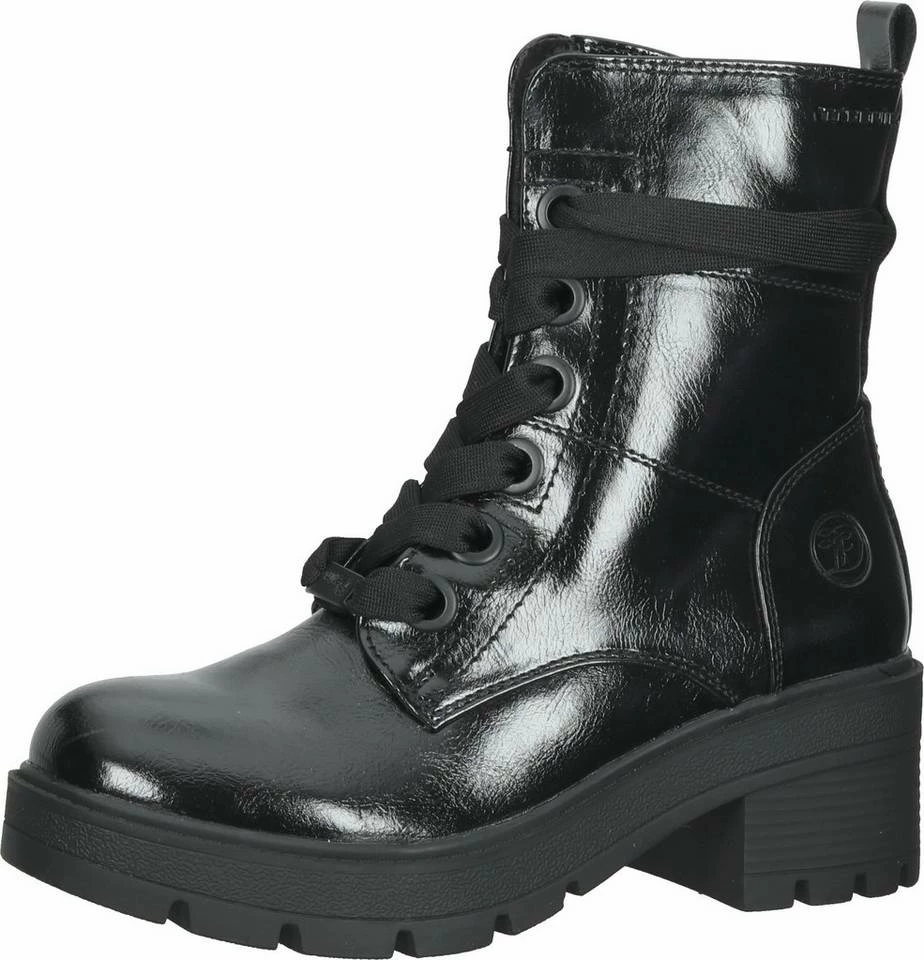 Aktion 🥰 TOM TAILOR »Lederimitat« Schnürstiefelette ⌛ 1 Aktion 🥰 TOM TAILOR »Lederimitat« Schnürstiefelette ⌛