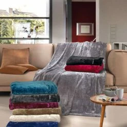 Angebote 🛒 Wohndecke »Angorina«, TOM TAILOR, mit Logo-Stickerei Dunkelgrau, Rot, Braun, Mint ✔️ -Tom Tailor Verkaufsgeschäft 11109209