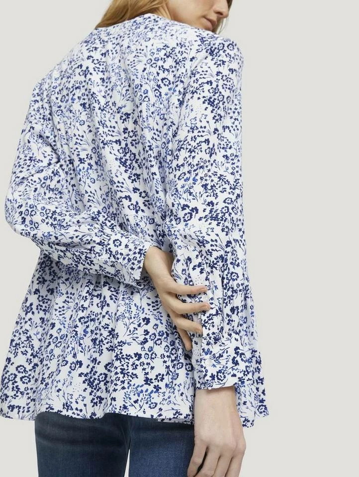 Coupon 🔥 TOM TAILOR Langarmbluse »Tunika Bluse mit Volants« Offwhite flower design, Sky Captain Blue, Whisper White 🤩 5 Coupon 🔥 TOM TAILOR Langarmbluse »Tunika Bluse mit Volants« Offwhite flower design, Sky Captain Blue, Whisper White 🤩 - Image 5