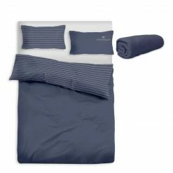 Auslauf 🌟 Bettwäsche »Ava«, TOM TAILOR, mit Gratis-Zugabe: Spannbettlaken Türkis-meliert, Anthrazit-meliert, Sand-meliert, Beere-meliert 🤩