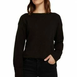 Coupon 🔥 TOM TAILOR Strickpullover Schwarz, Hellgrau-meliert, Rauchmint-meliert, Gingerbread brown melange 😉