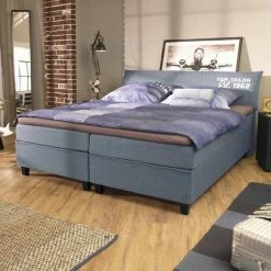 Aktion 👍 TOM TAILOR Boxspringbett »COLOR BOX«, Struktur, mit »TOM TAILOR« Print, Überlänge Steel TIM 18, Woven grey TBO 19, Anthracite TBO 9, Mocca TIM 4 🛒 -Tom Tailor Verkaufsgeschäft 12271334