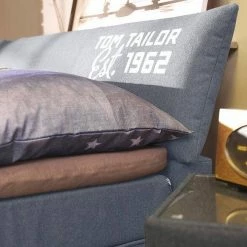 Aktion 👍 TOM TAILOR Boxspringbett »COLOR BOX«, Struktur, mit »TOM TAILOR« Print, Überlänge Steel TIM 18, Woven grey TBO 19, Anthracite TBO 9, Mocca TIM 4 🛒 -Tom Tailor Verkaufsgeschäft 12271336