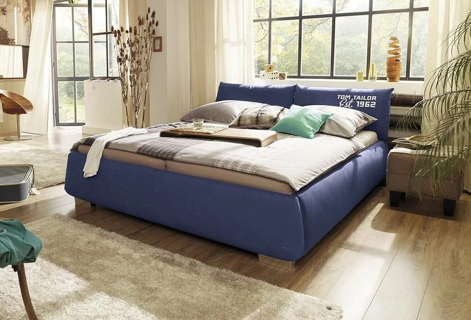 Coupon 😍 TOM TAILOR Polsterbett »SOFT PILLOW«, Webstoff, mit Print, Überlänge 220 cm Navy TTI 6, Graphite TTI 29 🔥 2 Coupon 😍 TOM TAILOR Polsterbett »SOFT PILLOW«, Webstoff, mit Print, Überlänge 220 cm Navy TTI 6, Graphite TTI 29 🔥 - Image 2