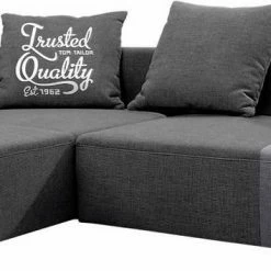 Neu 🧨 TOM TAILOR Ecksofa »HEAVEN CASUAL S«, aus der COLORS COLLECTION, mit modischem Streifen Woven grey TBO 19-mustard TBO 5 | mustard, Woven grey TBO 19-moody grey TBO 29 | moody grey, Deep black TBO 10-woven grey TBO 19 | woven grey ⌛ -Tom Tailor Verkaufsgeschäft 12385957