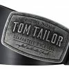 Brandneu ✔️ TOM TAILOR Ledergürtel »Tom Tailor Gürtel Herrengürtel Ledergürtel schwarz« ❤️
