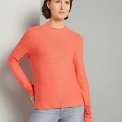 Besorgen 🥰 TOM TAILOR Strickpullover »Strickpullover mit Ottoman Struktur« Clear Light Blue, Sky Captain Blue, Comfort grey melange, Strong peach tone 🤩 -Tom Tailor Verkaufsgeschäft 1260d477 b0d9 5ea2 b72e 634bc8c6f479