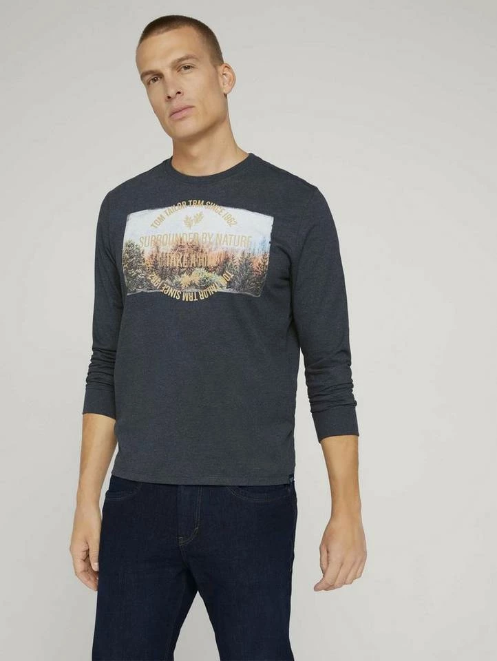 Bestpreis 🥰 TOM TAILOR T-Shirt »Langarmshirt mit Bio-Baumwolle« 💯 4 Bestpreis 🥰 TOM TAILOR T-Shirt »Langarmshirt mit Bio-Baumwolle« 💯 - Image 4